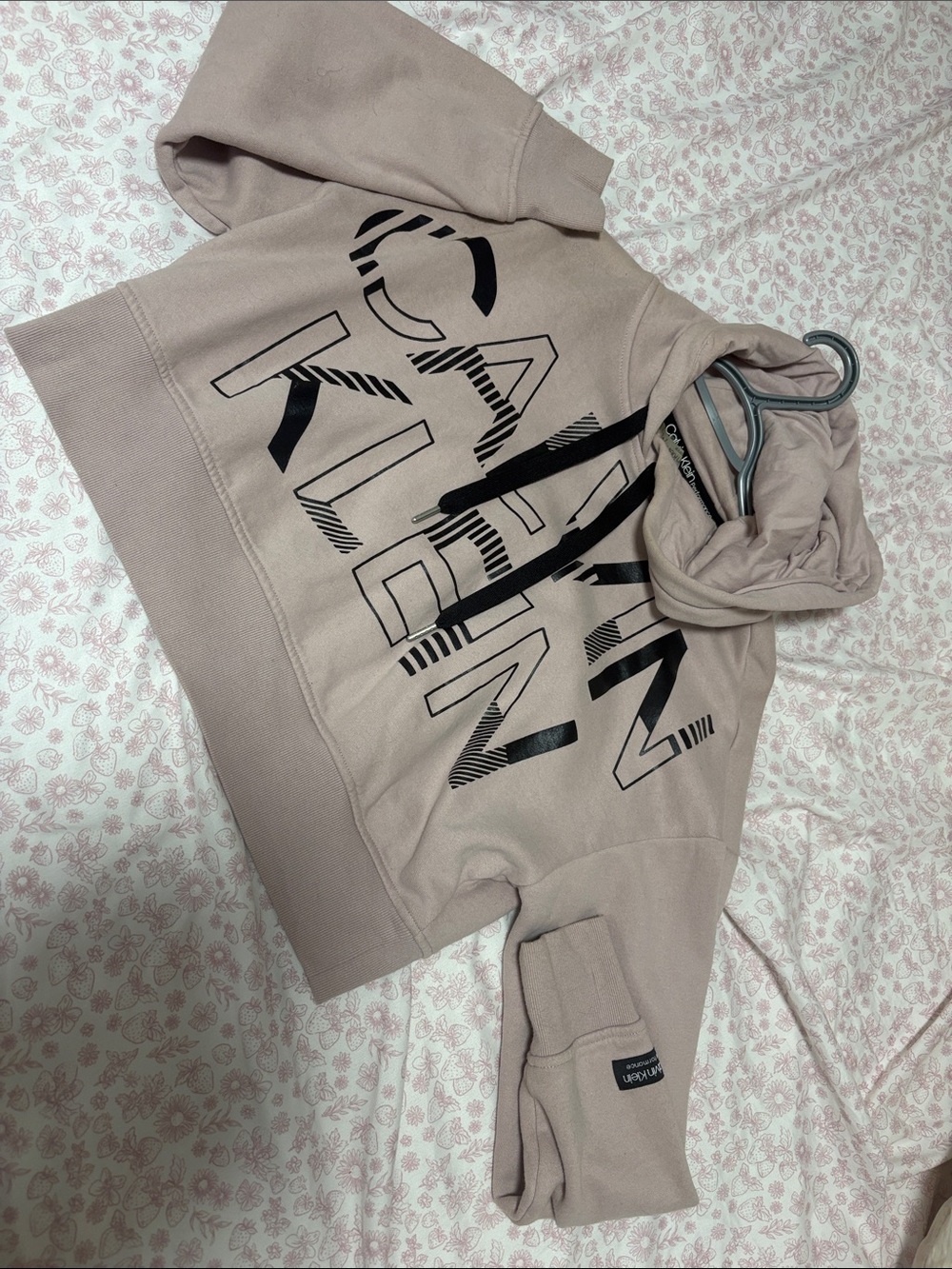 Men's Taupe Graphic Hoodie Sweater